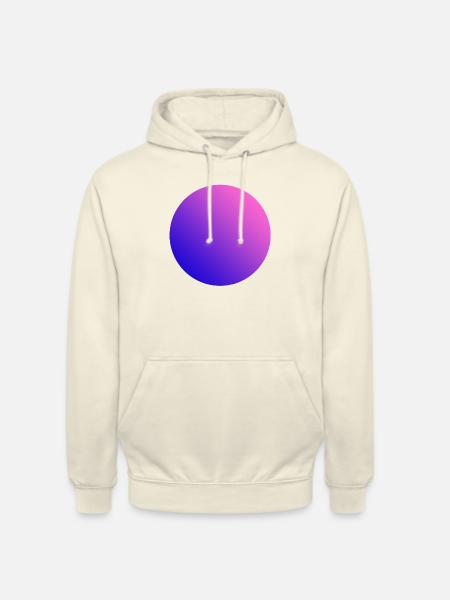 Kreis Farbverlauf - Unisex Hoodie - Vanille-Milchshake