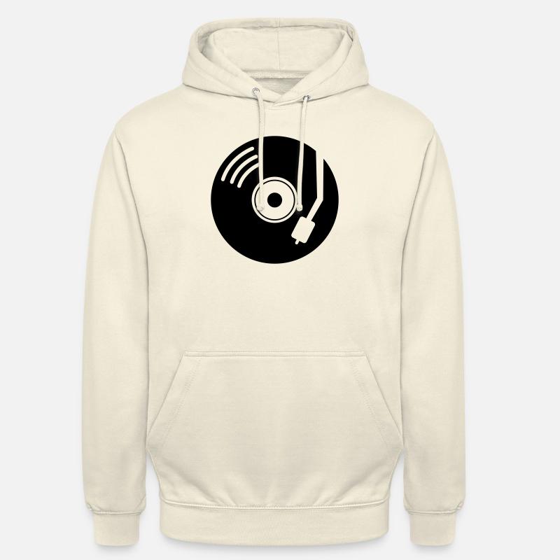 Vinyl Turntable - Sweat-shirt à capuche unisexe - vanille