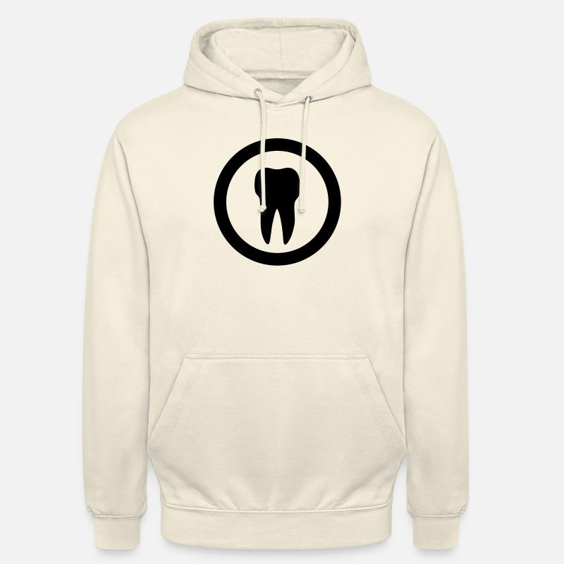 tooth icon - Sweat-shirt à capuche unisexe - vanille