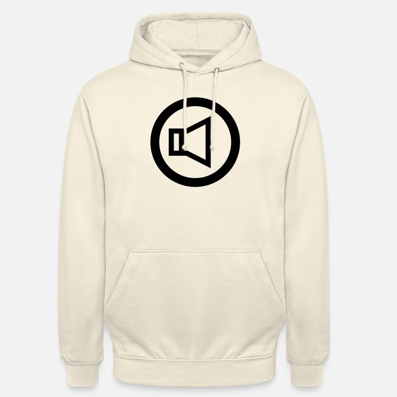 speaker icon - Sweat-shirt à capuche unisexe - vanille