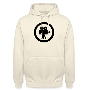 movie film kino icon - Unisex Hoodie - vanilla - Front - Alina (178cm) & Michal (187cm)