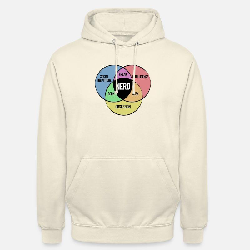 NERD SHIRT - Hættetrøje unisex - vaniljemilkshake