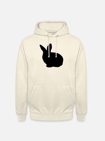 lapin - Sweat-shirt à capuche unisexe - vanille