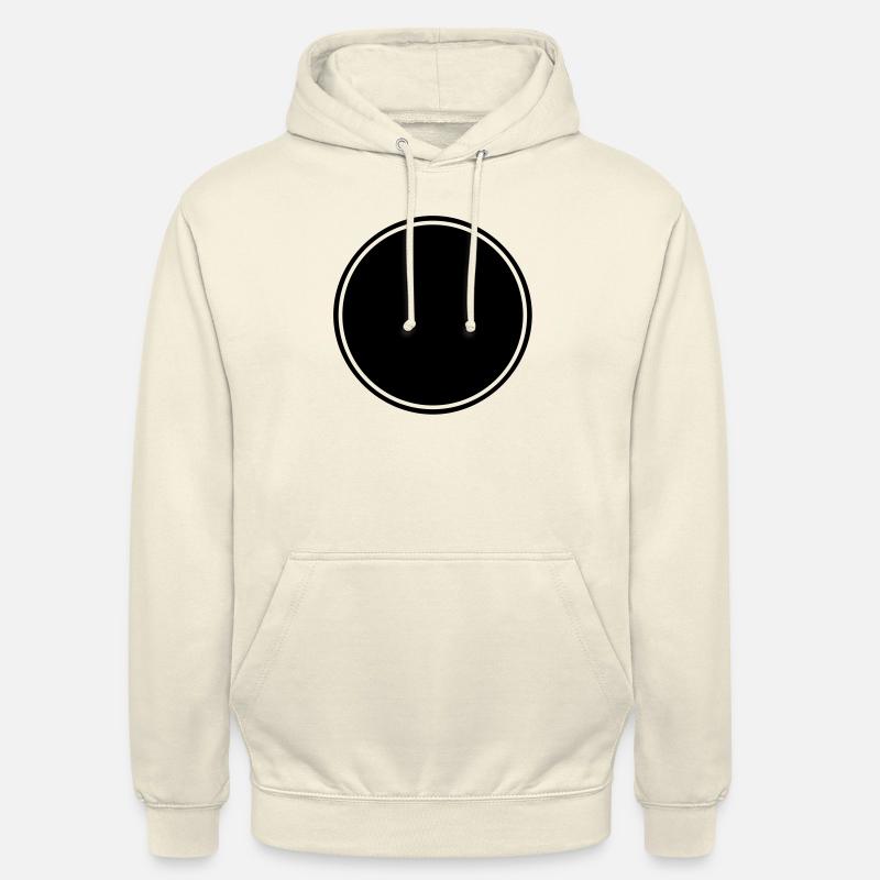 Button, mit Rahmen - Unisex Hoodie - Vanille-Milchshake