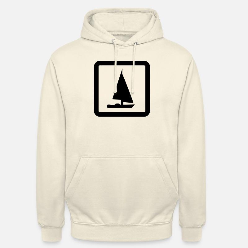 sailing boat - Sweat-shirt à capuche unisexe - vanille