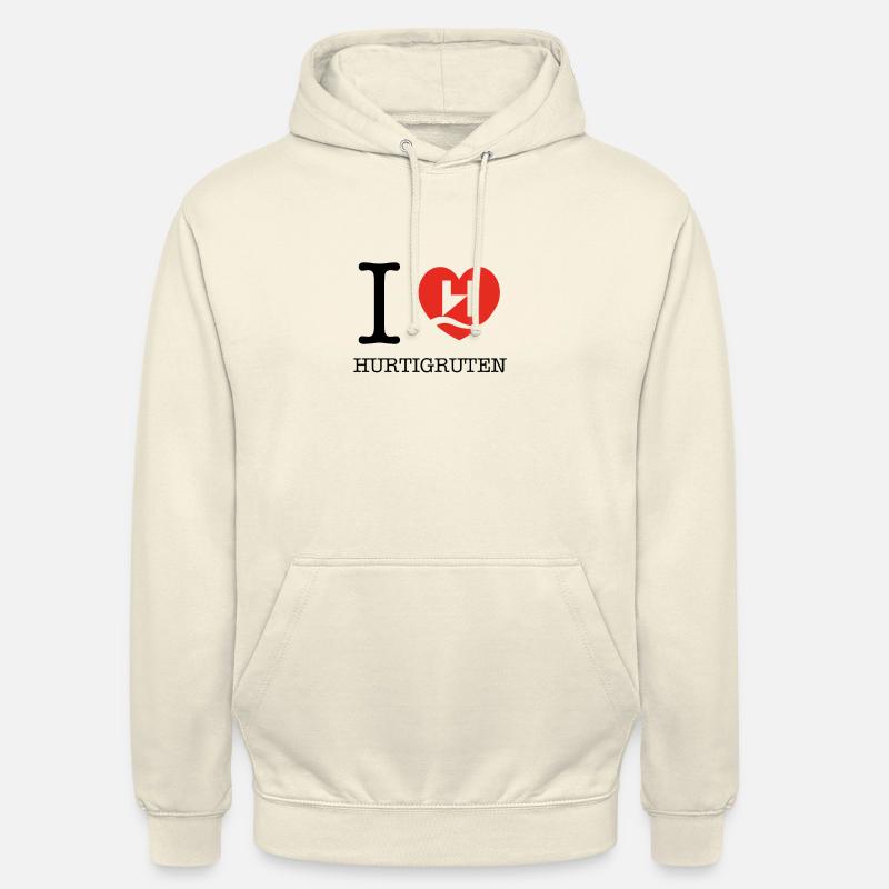 Hurtigruten Amour - Sweat-shirt à capuche unisexe - vanille