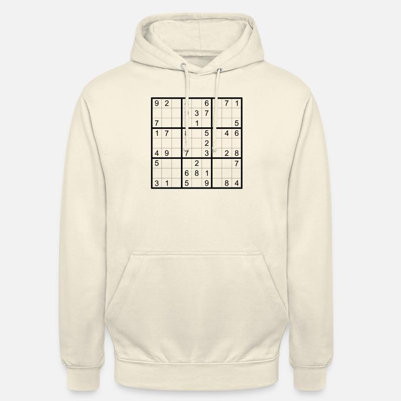 Soduko - Sweat-shirt à capuche unisexe - vanille