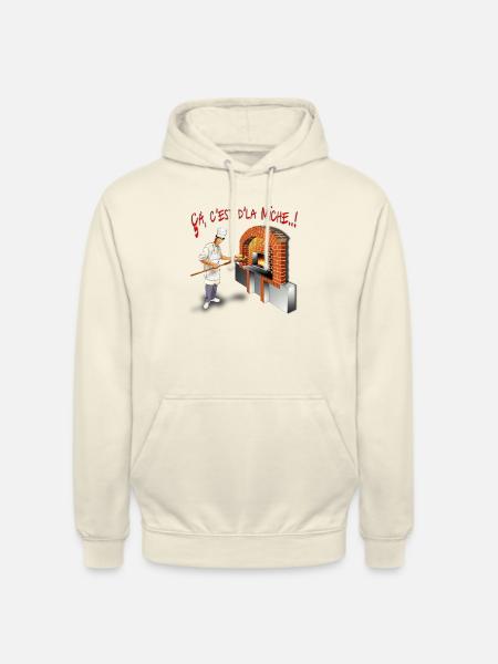 çà c'est d'la Miche ! - Sweat-shirt à capuche unisexe - vanille