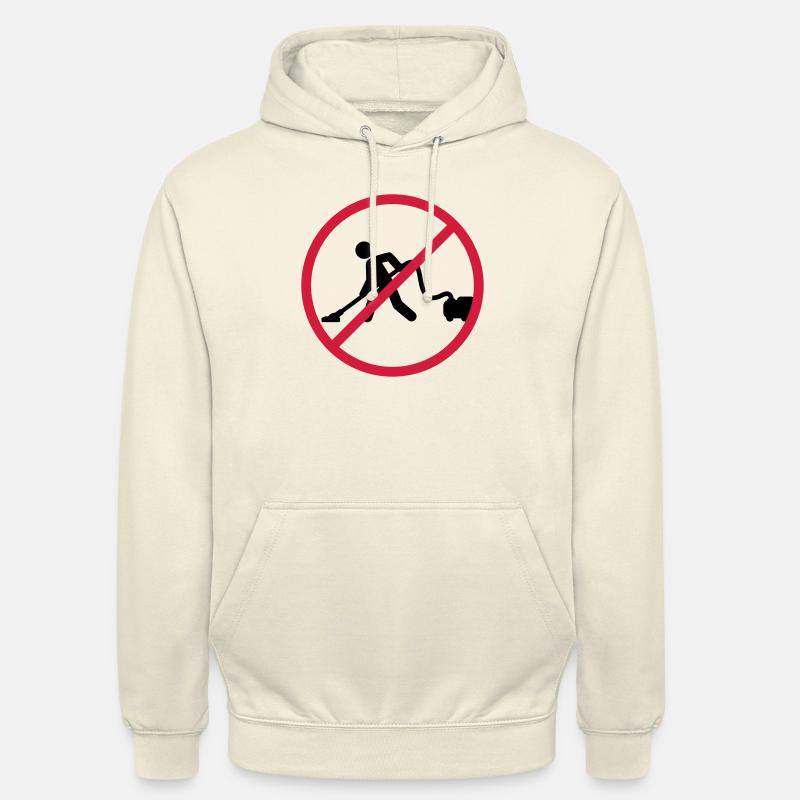 No Vacuuming - Sweat-shirt à capuche unisexe - vanille