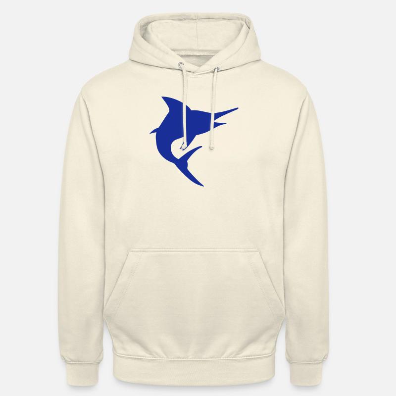 Marlin Poisson - Sweat-shirt à capuche unisexe - vanille