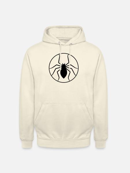 Circle Spider Logo Design - Unisex Hoodie - vanilla