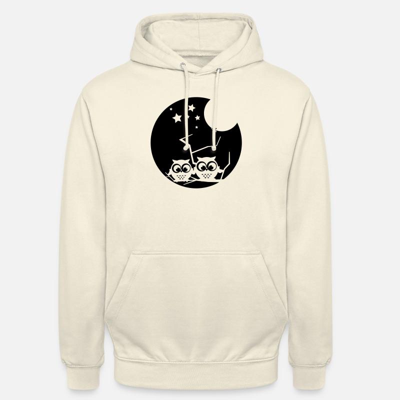 2 verträumte eulen - Unisex Hoodie - Vanille-Milchshake