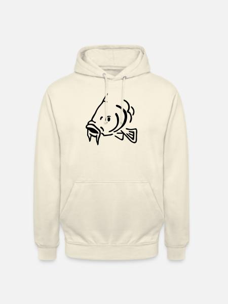 Poisson - Sweat-shirt à capuche unisexe - vanille