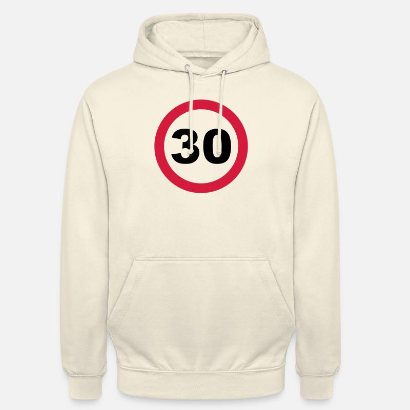 30 Anniversaire - Sweat-shirt à capuche unisexe - vanille