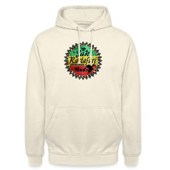 jah rastafari original roots - Sweat-shirt à capuche unisexe - vanille - Devant - Alina (178cm) & Michal (187cm)