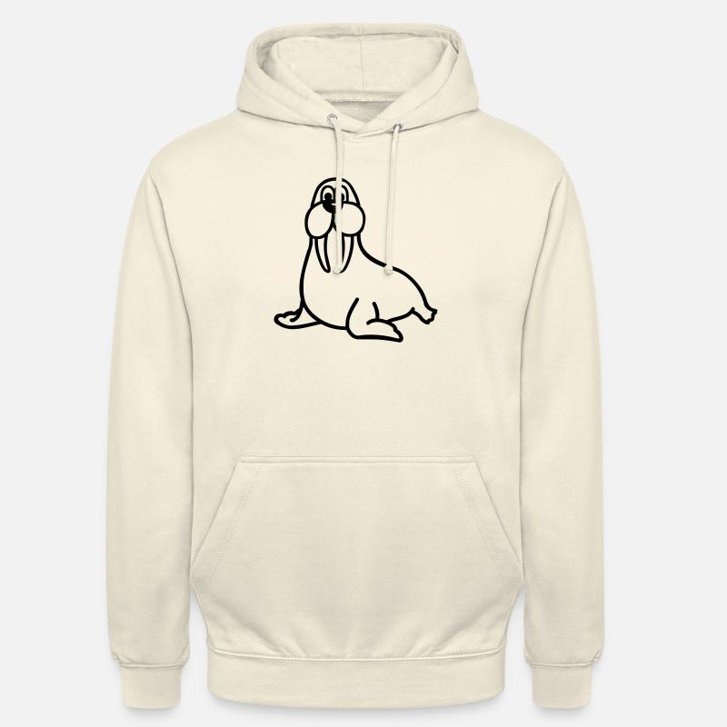 Walross - Unisex Hoodie - Vanille-Milchshake