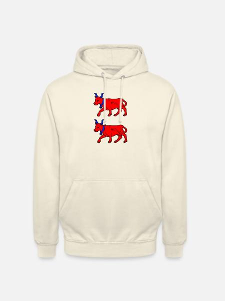 bearn vache - Sweat-shirt à capuche unisexe - vanille