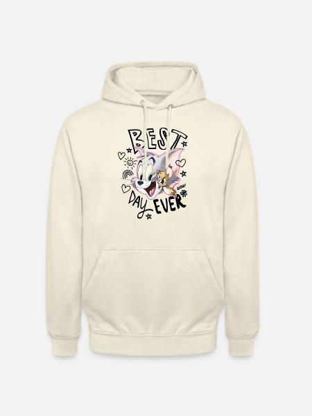 Tom and Jerry Best Day Ever - Hættetrøje unisex - vaniljemilkshake