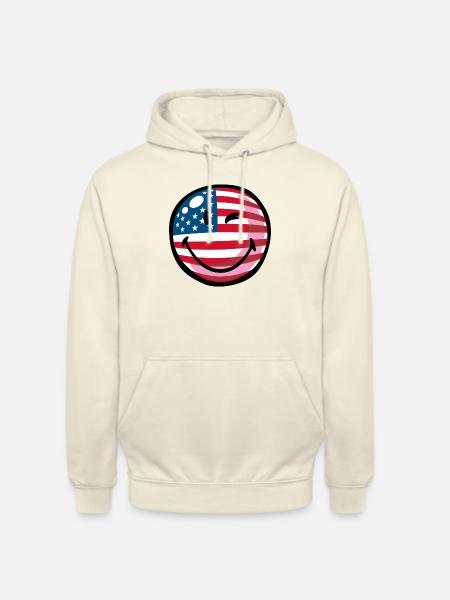Smiley USA - Unisex Hoodie - Vanille-Milchshake