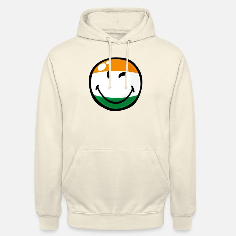 Smiley India - Hættetrøje unisex - vaniljemilkshake