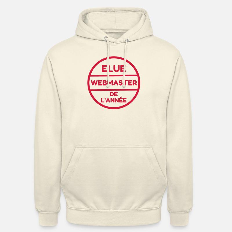 Webmaster Internet Web Geek Website - Sweat-shirt à capuche unisexe - vanille