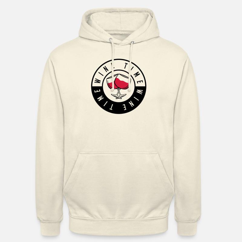 wine time design - Unisex Hoodie - Vanille-Milchshake