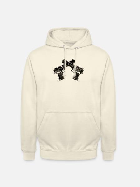 guns design - Unisex Hoodie - Vanille-Milchshake