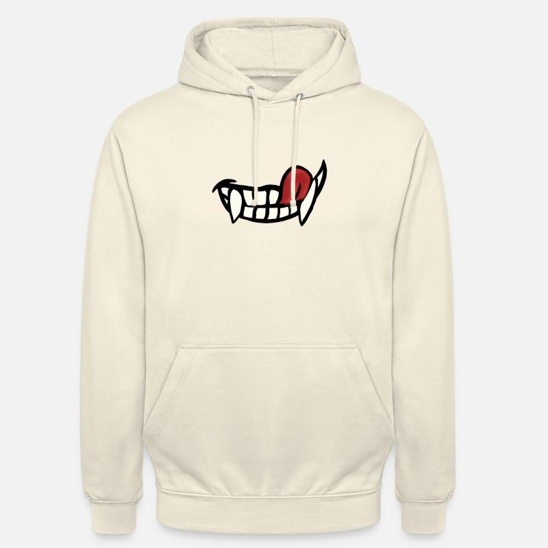 Vampire smile grimaces comic - Sweat-shirt à capuche unisexe - vanille