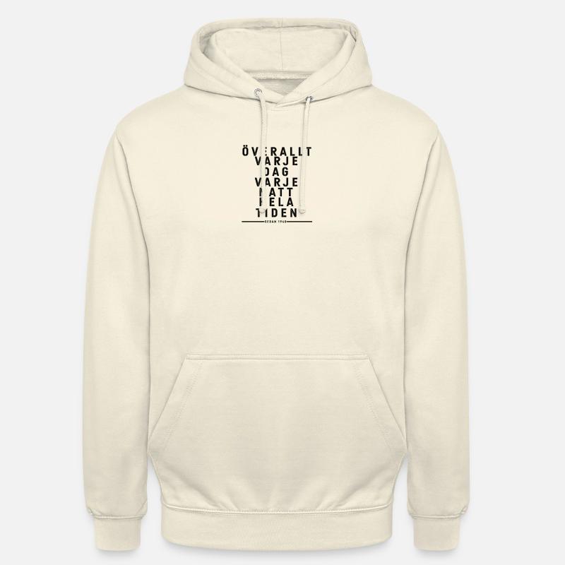 Partout Tout le temps - Sweat-shirt à capuche unisexe - vanille