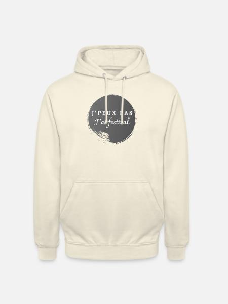 J peux pas j'ai festival - Sweat-shirt à capuche unisexe - vanille