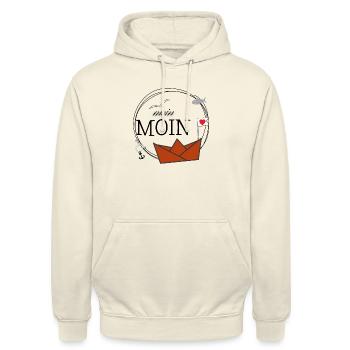 good Morning - Unisex Hoodie - vanilla - Front - Alina (178cm) & Michal (187cm)