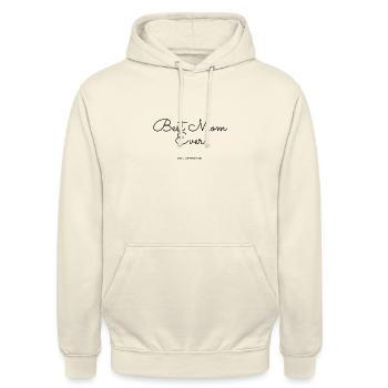 Meilleure maman de tous les temps - SON APPROUVÉ - Sweat-shirt à capuche unisexe - vanille - Devant - Alina (178cm) & Michal (187cm)