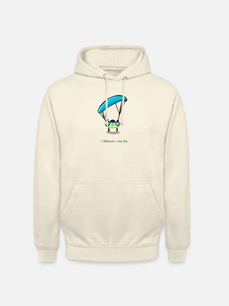 Gleitschirm Paragliding Berge Pinguin - Unisex Hoodie - Vanille-Milchshake