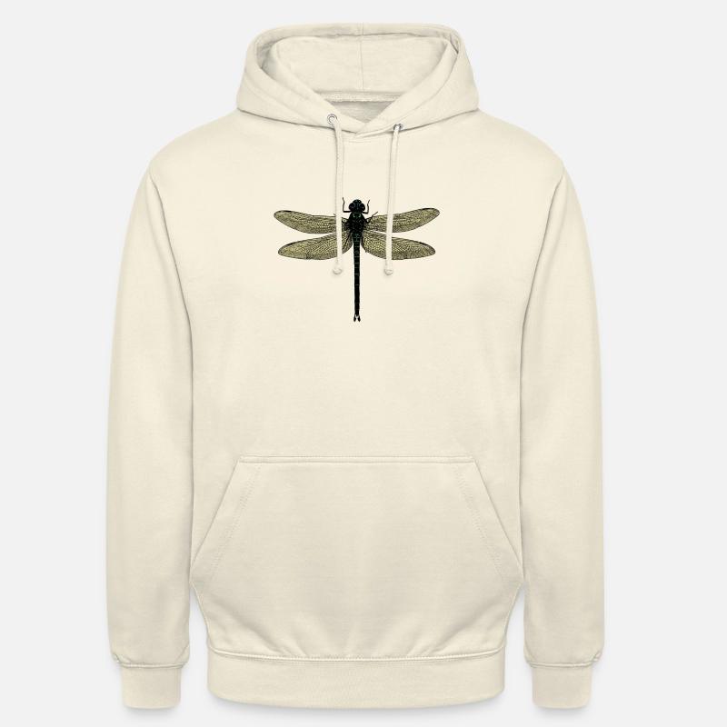 Une libellule - libellule - Sweat-shirt à capuche unisexe - vanille