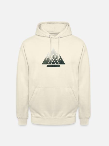 Forest nature geometry - Unisex Hoodie - vanilla
