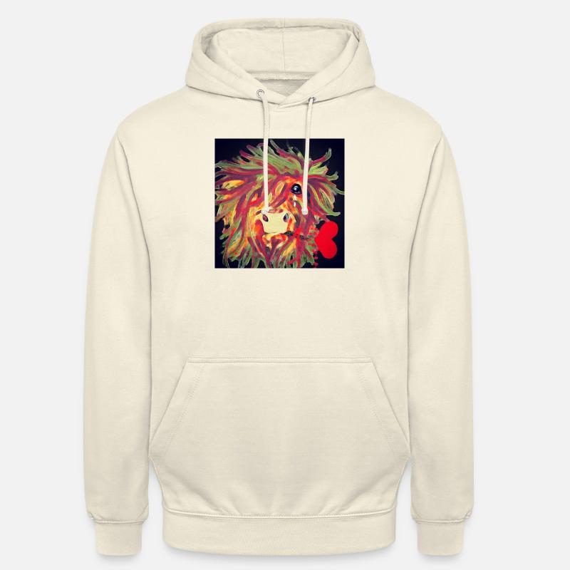 Bison - Sweat-shirt à capuche unisexe - vanille