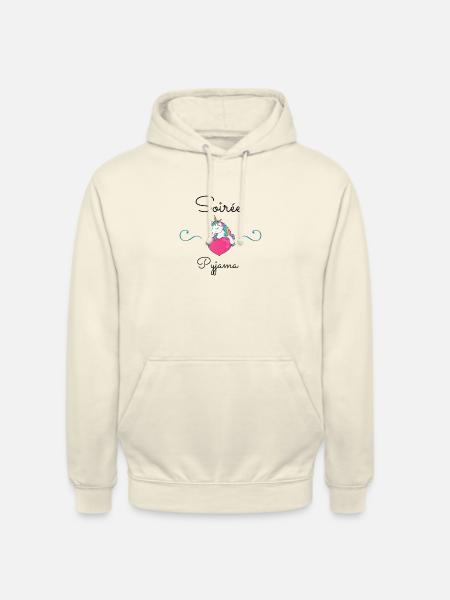 Pyjama-Abend - Unisex Hoodie - Vanille-Milchshake