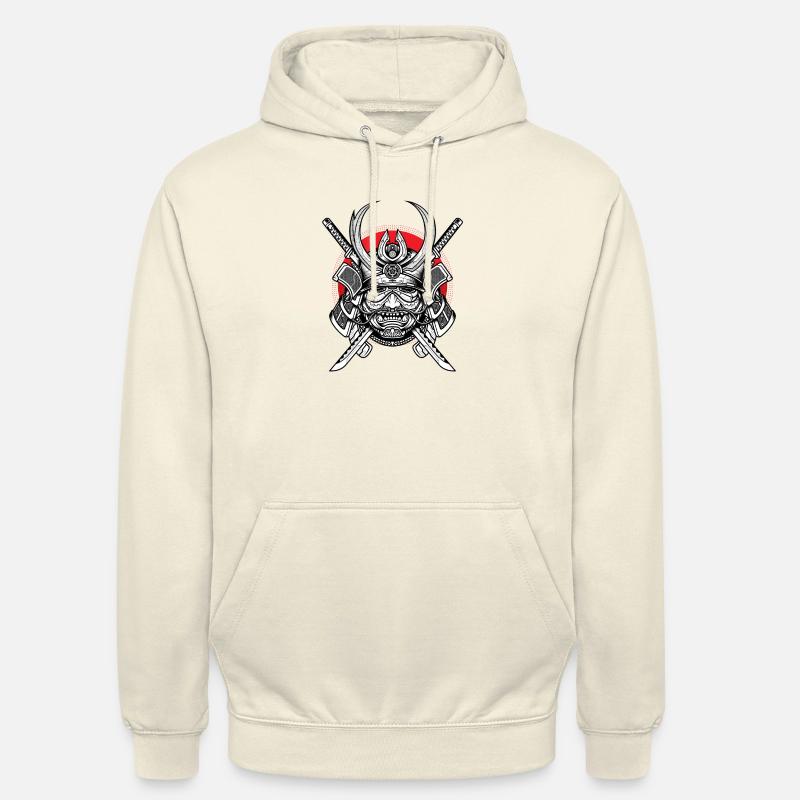 szogun samuraj - Bluza z kapturem typu unisex - shake waniliowy