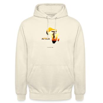 Africa - Unisex Hoodie - vanilla - Front - Alina (178cm) & Michal (187cm)