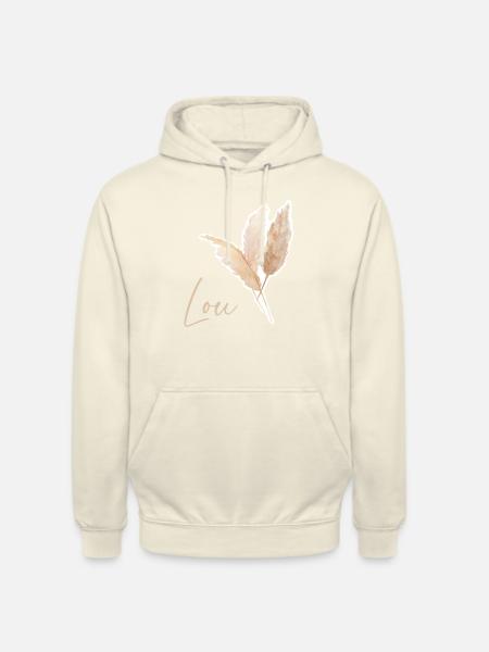 Vorname Lou & pampa - Unisex Hoodie - Vanille-Milchshake