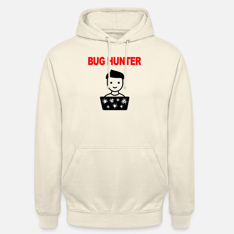 Bug Hunter, Test software, Programmatore, IT, Bug - Felpa con cappuccio unisex - milkshake