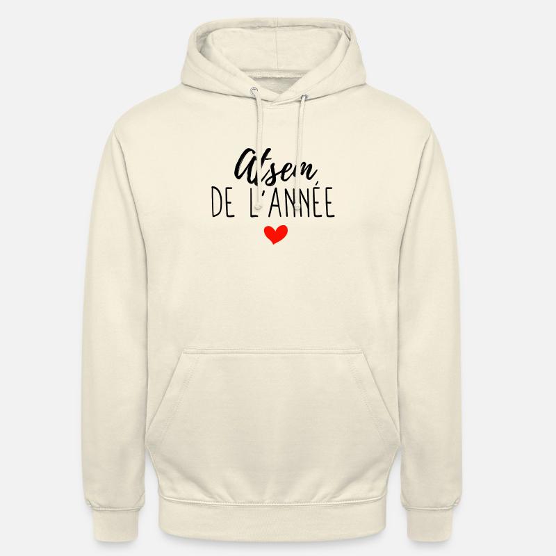 ATSEM de L'année - cadeau atsem école maternelle - Sweat-shirt à capuche unisexe - vanille