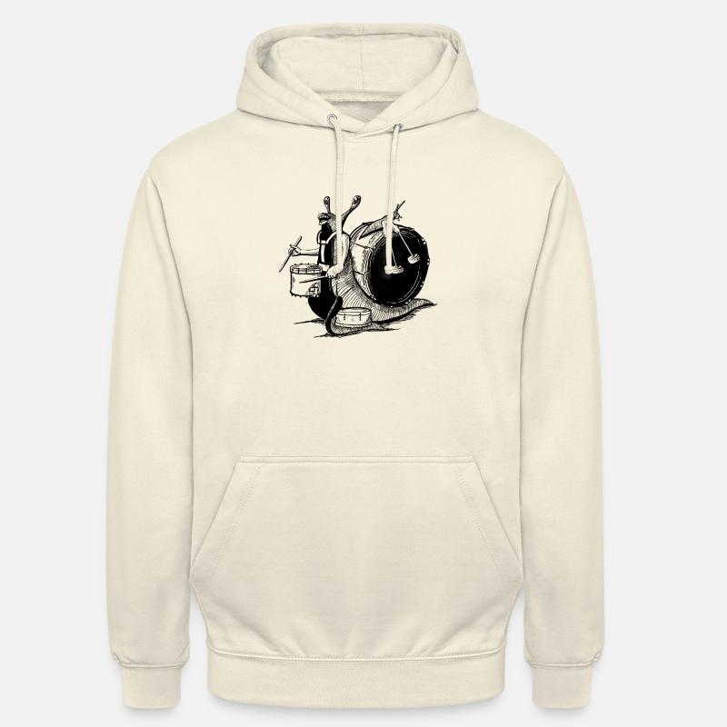 Conception d’escargot à tambour - Sweat-shirt à capuche unisexe - vanille