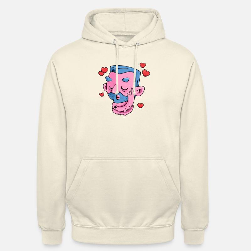 Bärtiger Macho - Unisex Hoodie - Vanille-Milchshake