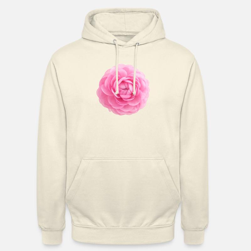 Floraison ranuncule - Sweat-shirt à capuche unisexe - vanille