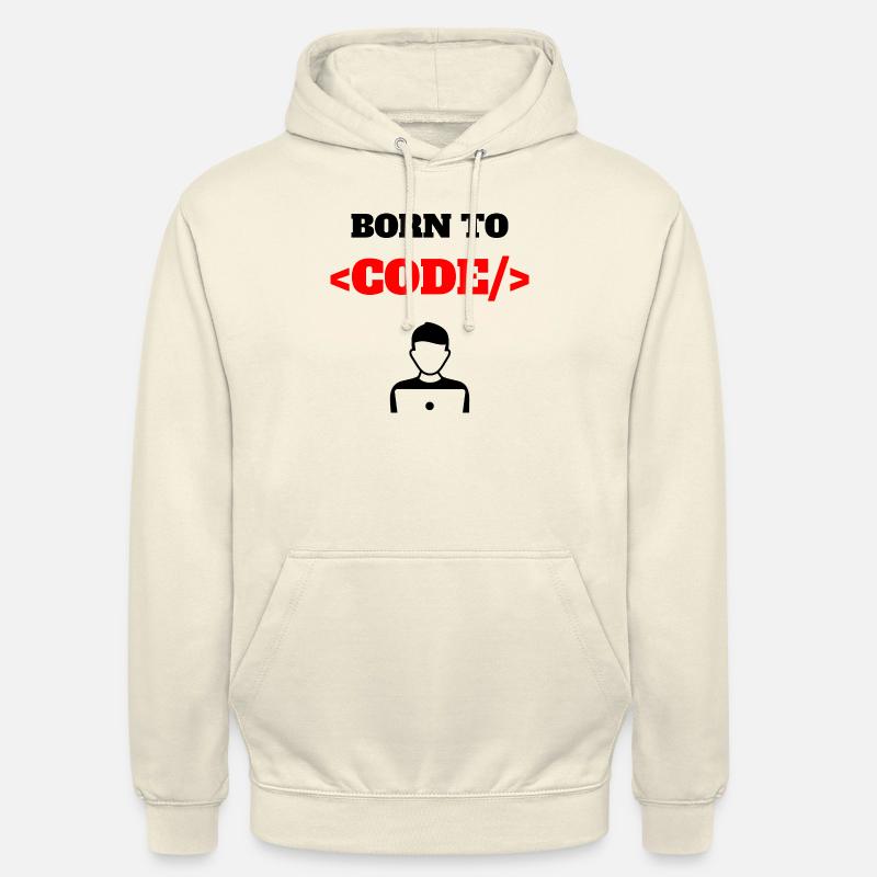 Born To Code Geborener Programmierer Software Geek Unisex Hoodie
