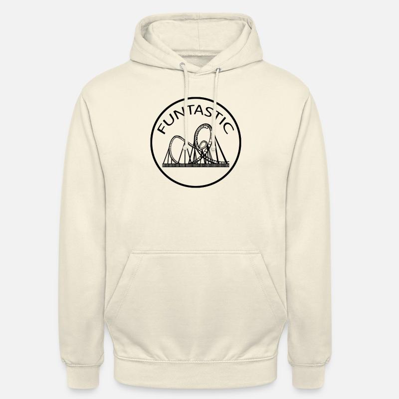 Rollercoaster Parc d’attractions - Sweat-shirt à capuche unisexe - vanille