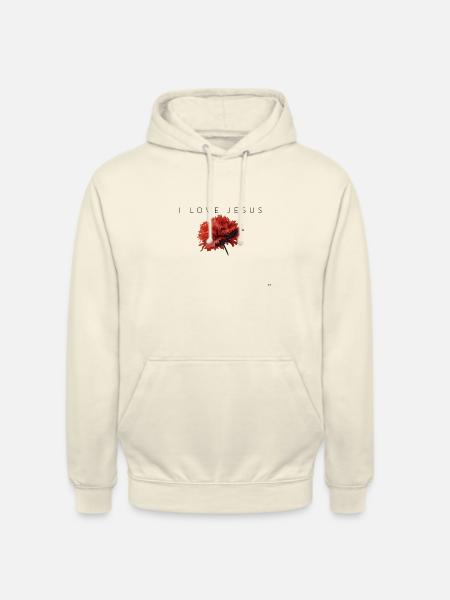 I LOVE JESUS - Unisex Hoodie - Vanille-Milchshake