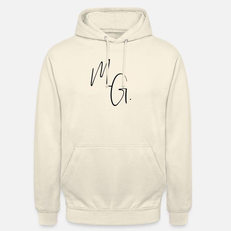 Initiales M.G - Sweat-shirt à capuche unisexe - vanille