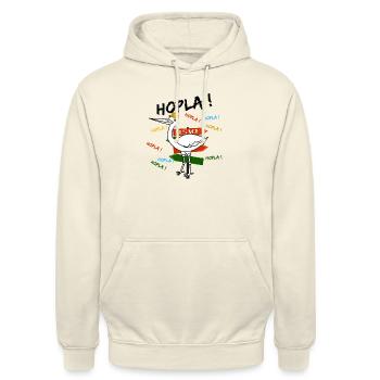 Alsace hopla strasbourg mulhouse colmar 67 68 foot - Sweat-shirt à capuche unisexe - vanille - Devant - Alina (178cm) & Michal (187cm)